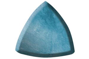 Piesă de îmbinare concavă din porțelan pentru piscină, element de colț – Vision Floral Blue